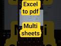 Guide to Converting Multiple Excel Sheets to a Single PDF