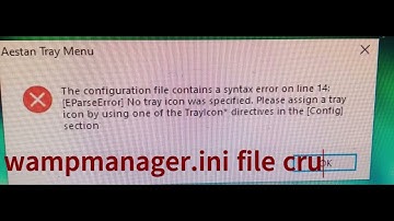 The Configuration File Contains a Syntax error on line 14