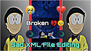 Broken 💔🥺 Alight Motion New Hindi Sad Song XML File || TikTok Trend Sad XML File || New XML File