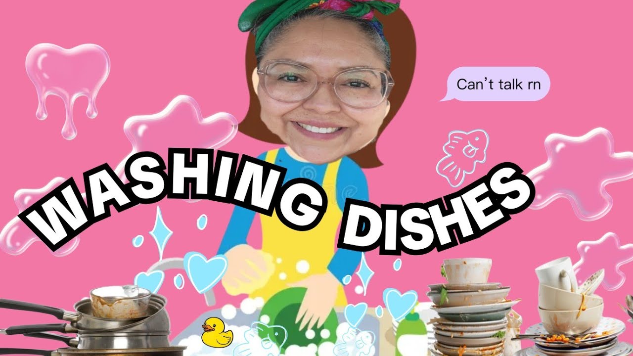 DIRTY DISHES 😒 & I JUST DID MY NAILS TOO💅 WILL IT HOLD UP?? - YouTube