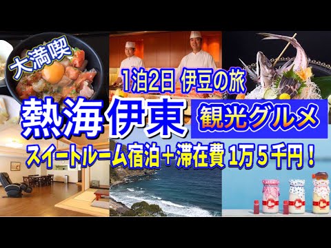 【伊豆旅行】熱海・伊東温泉♨️ウェルネスの森 伊東で120㎡のお部屋に宿泊！ペットと泊まれる部屋もありますよ！ 観光グルメ盛りだくさん♬宿泊費＋滞在費1万5千円以下の大満喫プラン！