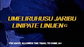 UMELIRUHUSU JARIBU LINIPATE LINIJENGE BY MINISTER THOMAS (LYRICAL VIDEO)