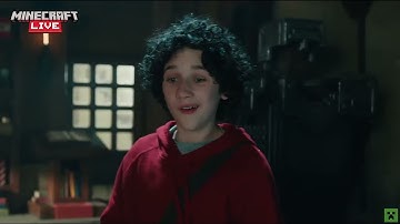 "A Minecraft Movie" | Crafting Table Scene