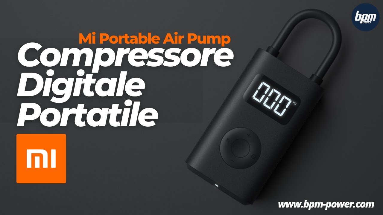 Xiaomi Portable Air Pump: Compressore Digitale Portatile Nero