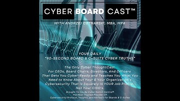 Ep153: Vaulting Cyber Resilience: The Board’s Crucial Backup Strategy & Role (2024.03.16)