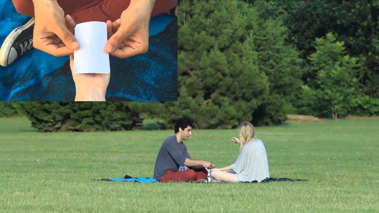 MAGIC TRICK PROPOSAL - Girl unknowingly films her own magical proposal