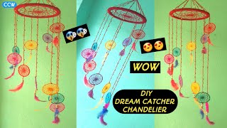 DREAM CATCHER CHANDELIER | DREAM CATCHER WIND CHIME | DREAM CATCHER JHUMAR | DIY DREAM CATCHER