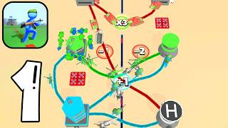 DRAW WARS ARMY TAKEOVER - Walkthrough Gameplay Part 1 - Conquer the enemy base (iOS,Android) screenshot 3