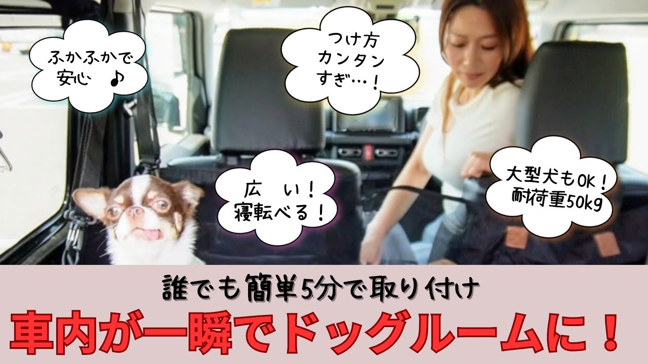 【ジムニーシエラ】買ってよかった！おすすめペットドライブシート【Vidoya】