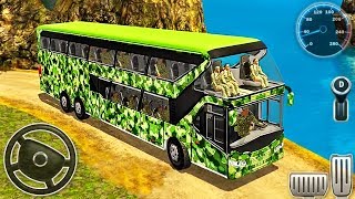 Army Bus Driver US Soldier Transport Duty 2019 - Offroad Driving Bus - Android GamePlay screenshot 5