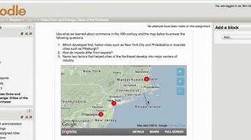 Maps Embedded (in Moodle) and Animated