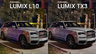 Panasonic Lumix L10 vs Panasonic Lumix TX3 Camera Test Comparison
