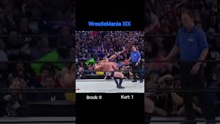 Every Kurt Angle vs Brock Lesnar  Match Ever