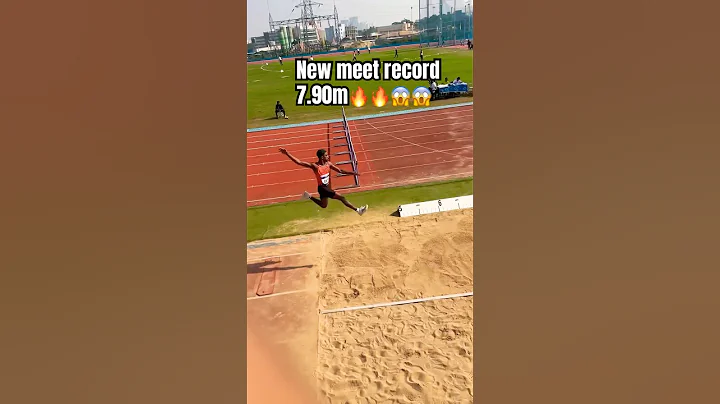 All India university games long jump meet record 🔥🔥😱#longjump #youtubeshorts