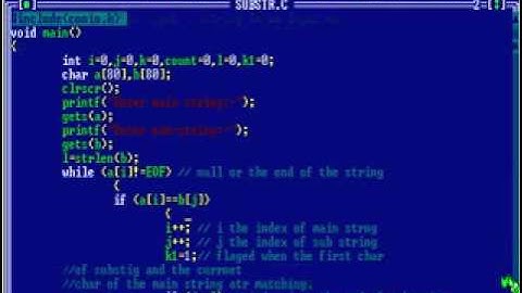 C Program to find Sub String in a string With Example    Part 1