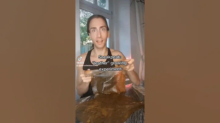 Bio-Leather GROWING Experiment (UNREAL DIY #Biomaterial  From Bacteria But So EASY To Make!)#fashion