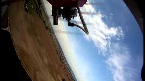 GoPro HD Hero camera attached to RC airplane