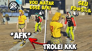 FINGINDO ESTAR AFK e MA..O JOGADORES no GTA RP