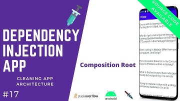 💉 Dependency Injection App - Composition Root - Clean Architecture [#17]