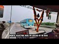 Shivneri electric bus vs volvo b11r bus top speed