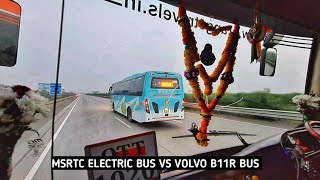 Shivneri electric bus vs Volvo b11r bus top speed