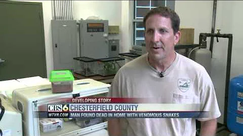 Man found dead in home full of venomous snakes