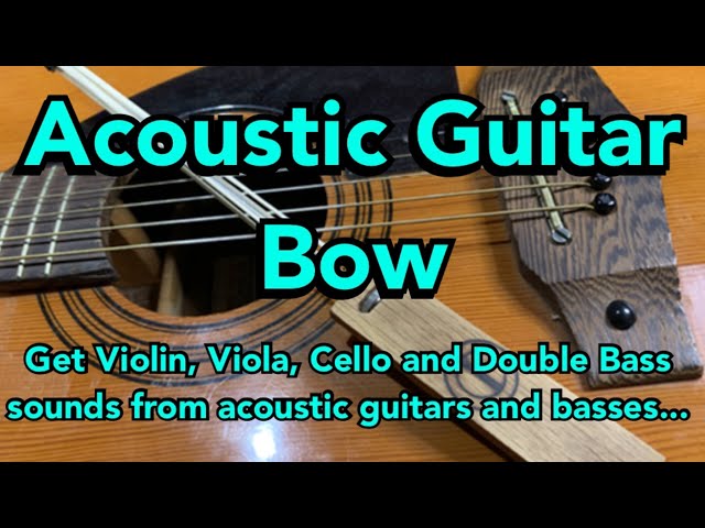 Archet de basse acoustique/guitare par Guitar Hu Cello ou arc de