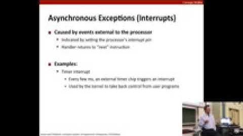 Lecture 14 Exceptional Control Flow Exceptions and Processes