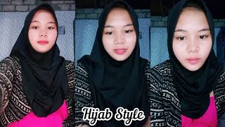 Hijab Style Ukhti Cantik Baju Pink Cardigan Hitam Nova Live