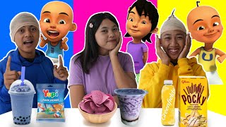 PILIH KARAKTER UPIN DAN IPIN SESUAI MAKANAN 1 WARNA! BIAN JADI SUSANTI COMEL?! | Mikael TubeHD