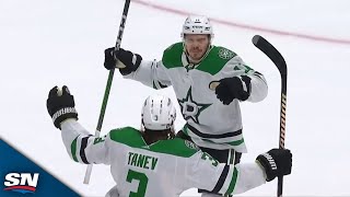 Stars' Logan Stankoven Wires Home First Career Playoff Goal