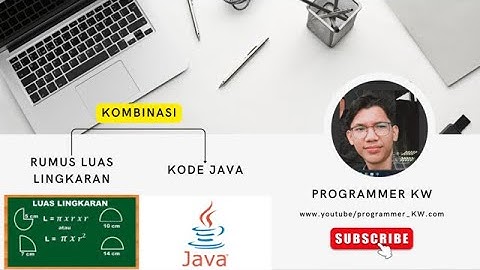 Mencari Luas Lingkaran Menggunakan Kode Java