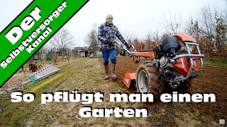 Wie man einen Garten pflügt