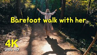 맨발걷기 &quot;치악산 둘레길 운곡 솔바람 숲길&quot;   | Healthy Walking &quot;Barefoot walk with her&quot;