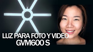 Mejor Luz Barata Para Foto y Vídeo. GVM 600S Luces Continuas Para Estudio de Fotografía. Español.