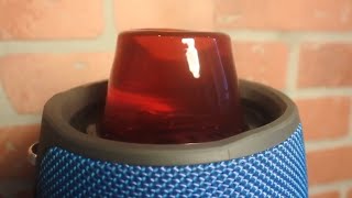 JBL Xtreme *JELLO* BASS TEST ON SUBWOOFER (SATISFYING)
