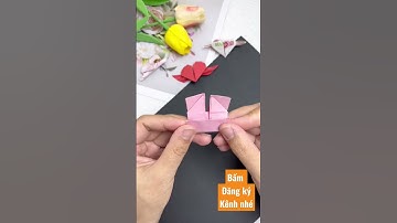 Gấp trái tim thiên thần đơn giản #shorts