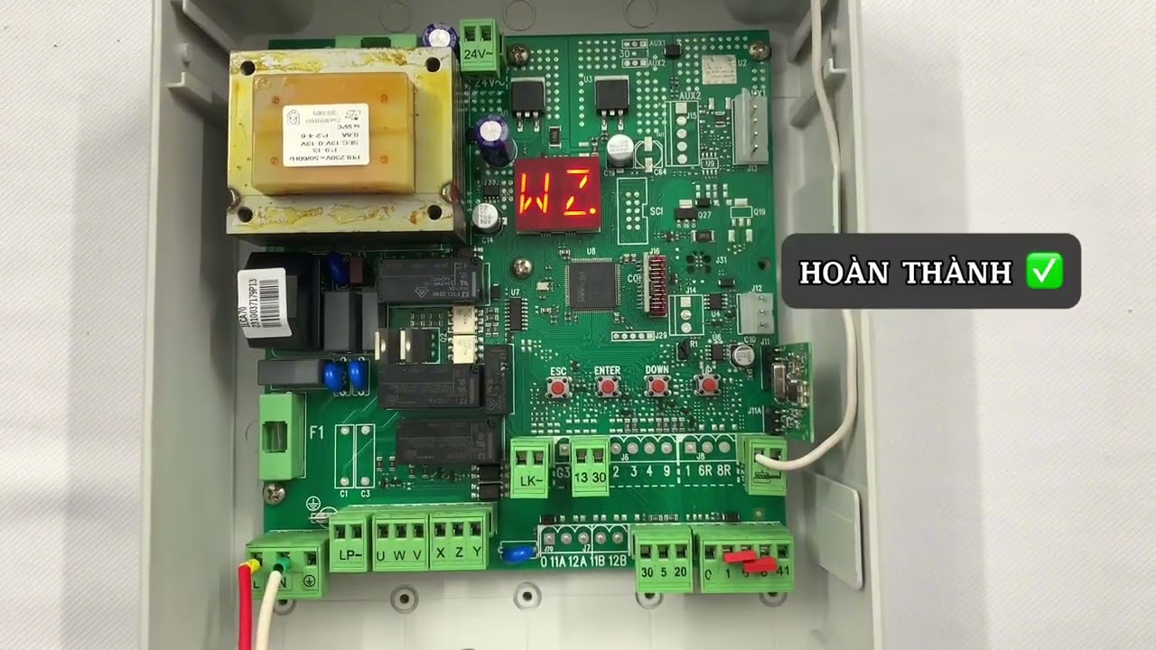 HƯỚNG DẪN CÀI ĐẶT BẢNG MẠCH DITEC LCA70