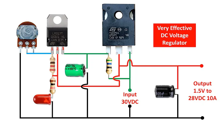 Very Effective Adjustable DC Power Supply 0-28V 10A || Very Effective DC Voltage Regulator Circuit