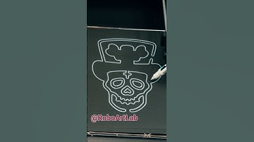 RoboArtLabor - Robot Draw #Skull ✝️💀 #robotart #drawing #art #plotter #drawingrobot #mexican #fun