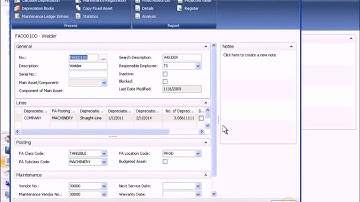 Microsoft Dynamics NAV  Fixed Assets Part 2 of 2