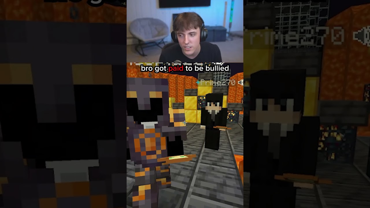 bro got paid to be bullied...