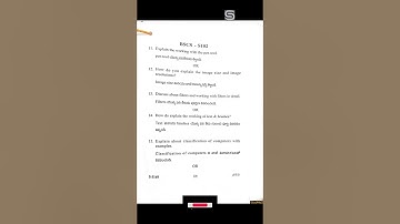 1st semester computer science (computer fundamentals and Photoshop)2019paper, br ambedkar university