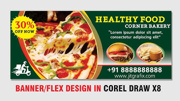 Flex Printing Banner Design in Coreldraw tutorials hindi | Creative Billboard Designing latest