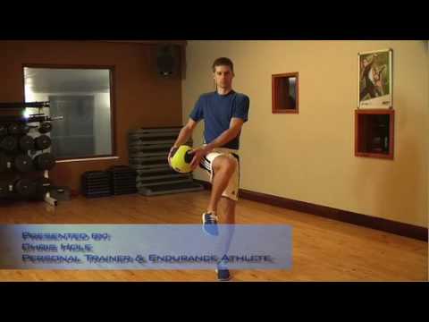 Medicine Ball Backlunge Twist - Core & Leg workout - YouTube