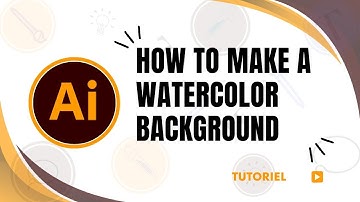 How to make a watercolor background in Illustrator