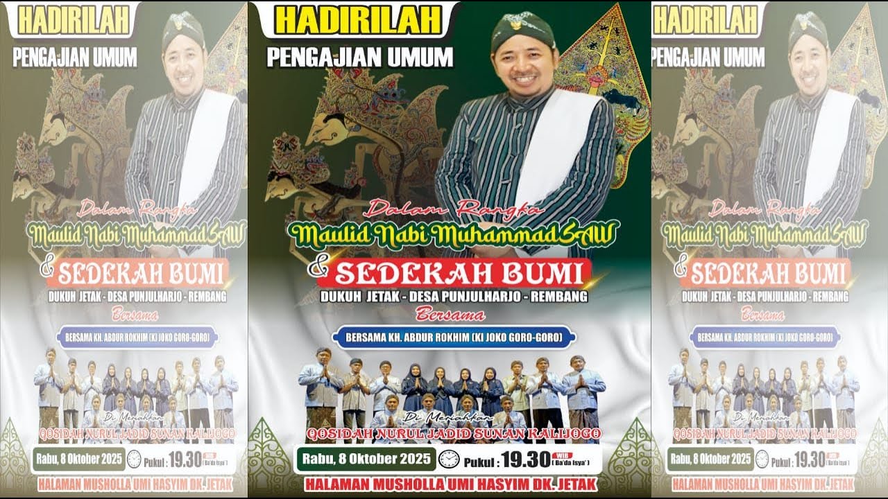🔴(LIVE)JETAK PUNJULHARJO PENGAJIAN & SHOLAWAT BERSAMA KI JOKO GORO-GORO & QASIDAH NURUL JADID