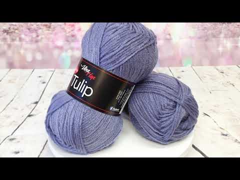 Video: Příze Tulip, 41351, fialovo-modrá