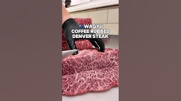 🇦🇺 Wagyu Coffee Rubbed Denver Steak 🥩 #steak