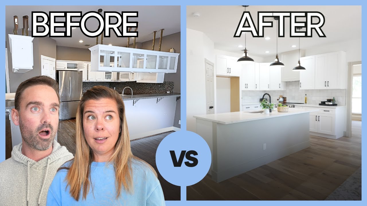 Complete Before and After Home Renovation | The Modern Farmhouse - YouTube
